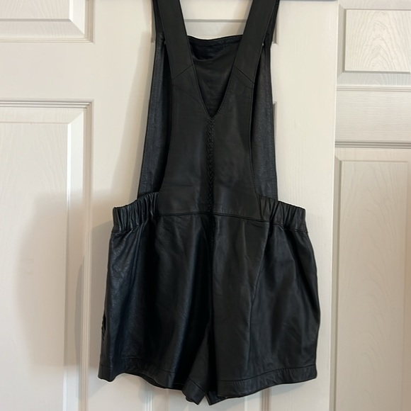NWT Cleobella black leather overalls! - Picture 2 of 5